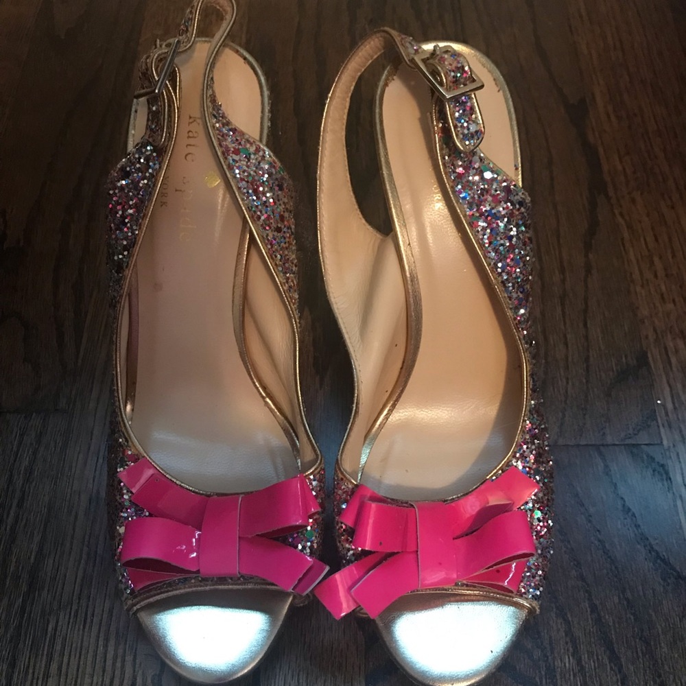 Kate Spade multicolored heel.
